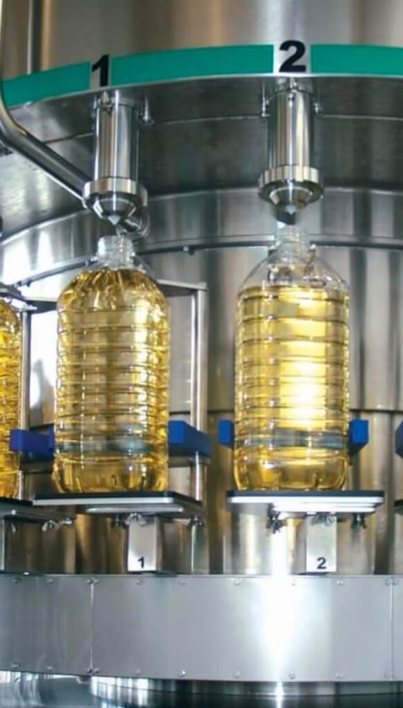 5 litres bottles in factory machines
